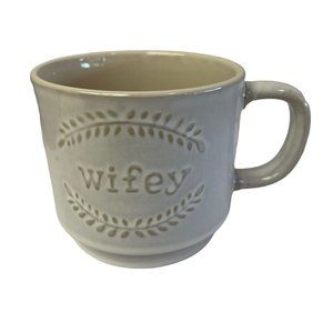 Sheffield Coffee Home Wifey Ceramic  Mug Cup 3‎ 3/4 " Off White 8 oz